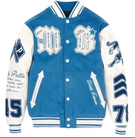 blue classic varsity jacket