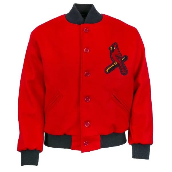 Mitchell & Ness, Jackets & Coats, Mitchell Ness St Louis Cardinals  Throwback Satin Bomber Jacket Size Medium