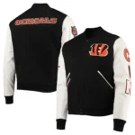 Black/White Cincinnati Bengals Varsity Jacket