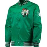 Boston Celtics Bomber Kelly Green Satin Jacket