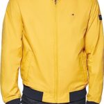 Tommy Hilfiger Men's Lightweight Varsity Rib Knit Bomber Jacket