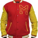 Men’s Red And Yellow Varsity Jacket