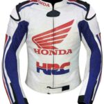 HRC Honda Custom Made Best Quality Motorbike Racing Leather Jacket For Men