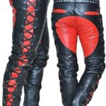 "Lace-Up Leather Pants: Elevate Your Style with Edgy Sophistication"