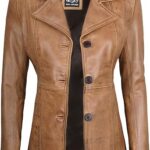 Decrum Leather Coats for Women