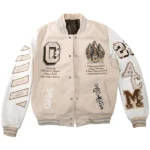 AC Milan Off-White Varsity Bomber Jacket