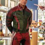 The Red Menace: Dwayne Johnson's Fiery Leather Jacket