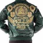 Pelle Pelle Men's Eye Green Leather Jacket