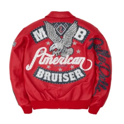 Pelle Pelle Men Marc Buchanan American Bruiser Plush Black Leather Jacket