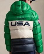 Olympics 2026 Polo Team USA Closing Ceremony Green Jacket - Image 2