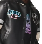 AVIREX X STARTER SUPER BOWL LX LEATHER JACKET - Image 3
