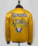 Kenosha Kickere Home Alone Yellow Golden Satin Jacket - Image 2