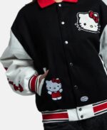 Helle Kitty Black And White Varsity Jacket - Image 3