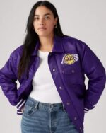Los Angeles Lakers Silver Tab Trucker Jacket - Image 3